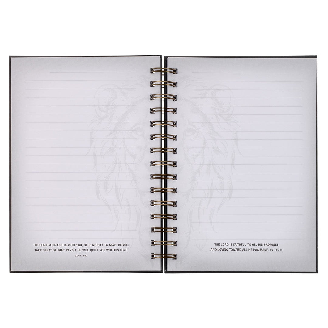 Strong Large Wirebound Journal - Joshua 1:9