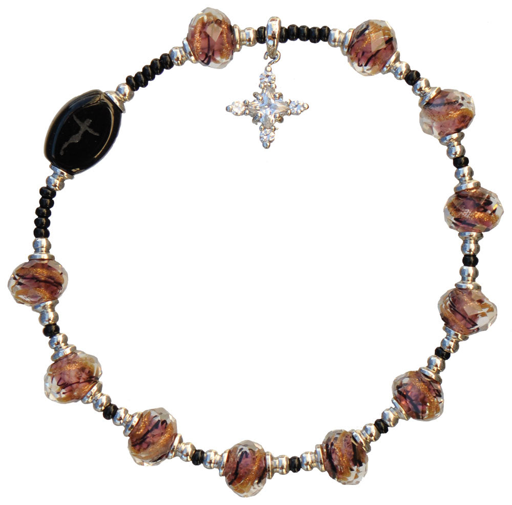 Murano Glass Rosary Bracelet