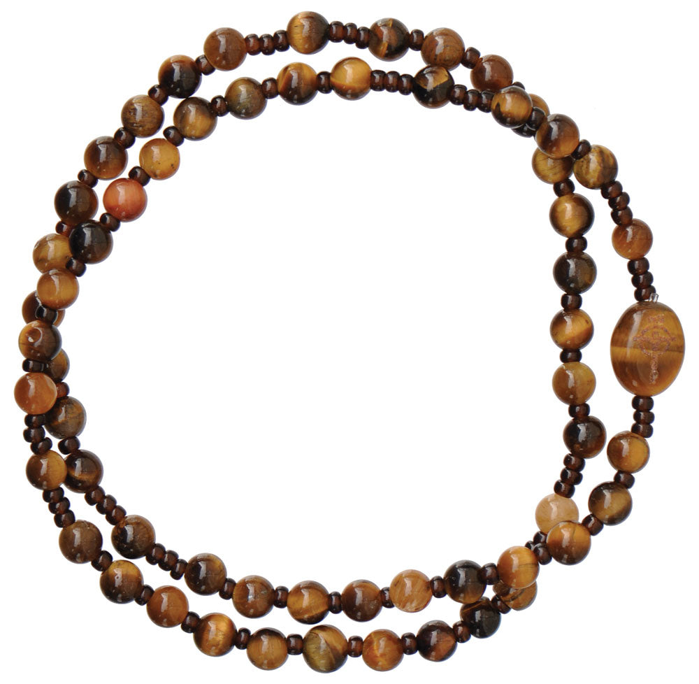 Genuine Tiger Eye Twist Rosary Bracelet