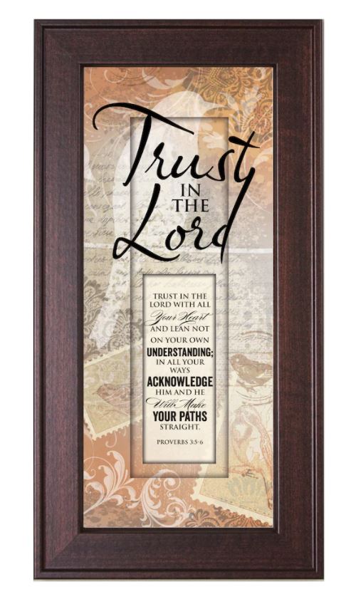 Trust In The Lord Framed Art