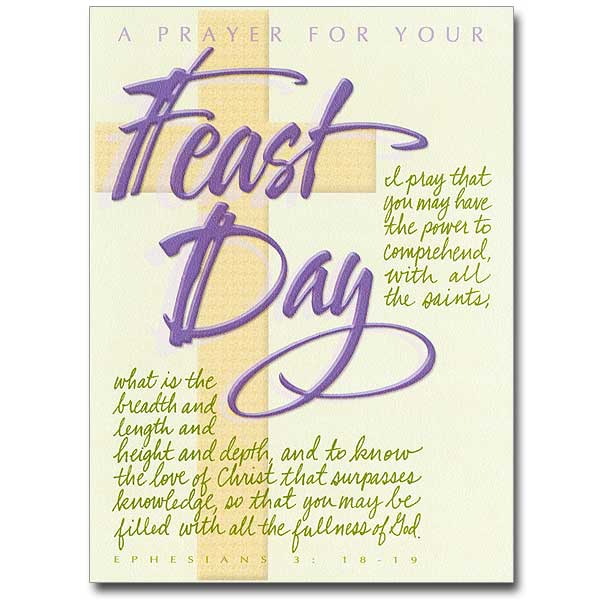 A Prayer for Your Feast Day