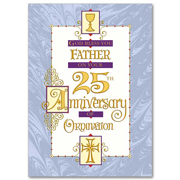 25th Priest Ordination Anniversary Card