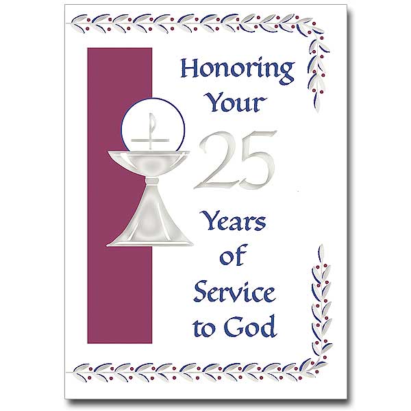 25th Ordination Anniversary Card 2