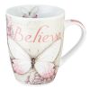 Believe Pink Butterfly Coffee Mug - Mark 9:23