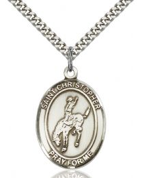 St. Christopher / Rodeo Medal