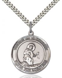 Virgen de La Merced Round Medal