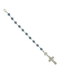  Blue Crucifix Bracelet