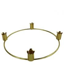 10" Gold Advent Candle Holder Ring