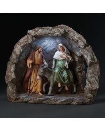 10.75 Lighted Las Posada Nativity Figurine