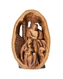 11" Holy Family Nativity Panoramic Sculpture