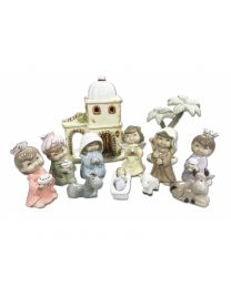 12 Piece Porcelain Nativity Set