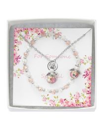 16" Angel Flower Necklace & Bracelet