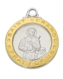 Gold Over Sterling Silver St. Gerard Medal