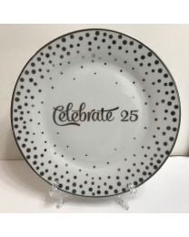 25th Wedding Anniversary Silver Plate