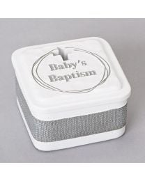 2.75" Baby's Baptism Trinket Box