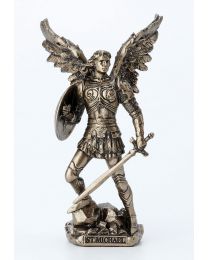 4" Archangel St. Michael Statue - Bronze