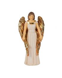 4" Cold Cast Resin Hand Painted Statue of Guardian Angel in a Deluxe Window Box