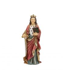 4" Cold Cast Resin Hand Painted Statue of Saint Dymphna in a Deluxe Window Box