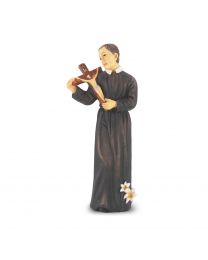 4" Cold Cast Resin Hand Painted Statue of Saint Gerard in a Deluxe Window Box