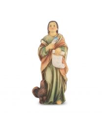 4" Cold Cast Resin Hand Painted Statue of Saint John the Evangelist in a Deluxe Window Box