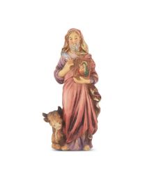 4" Cold Cast Resin Hand Painted Statue of Saint Luke in a Deluxe Window Box