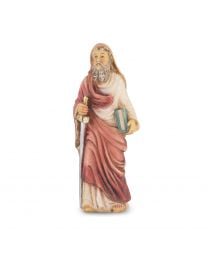 4" Cold Cast Resin Hand Painted Statue of Saint Paul in a Deluxe Window Box