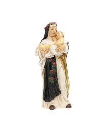 4" Cold Cast Resin Hand Painted Statue of Saint Rose of Lima in a Deluxe Window Box