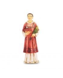 4" Cold Cast Resin Hand Painted Statue of Saint Stephen in a Deluxe Window Box
