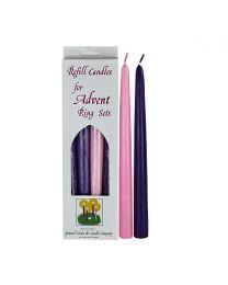 12" Advent Taper Candles - 4PC