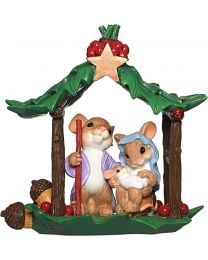 5" Mouse Holy Family Nativity Figurine