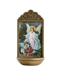 6" Guardian Angel Holy Water Font