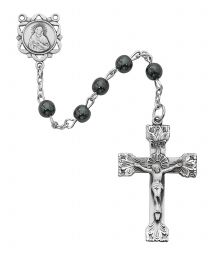 Sterling Silver Genuine Hematite Rosary