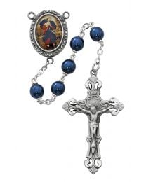 7mm Blue Pearl Our Lady Undoer of Knots