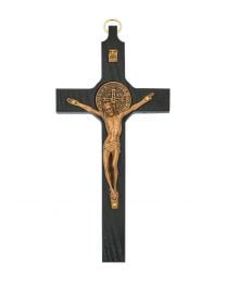 8" Black Copper St. Benedict Crucifix