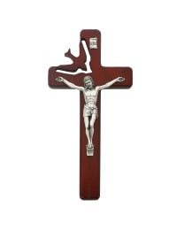 8" Cherry Holy Spirit Crucifix