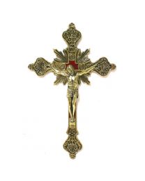 8" Gold Ornate Crucifix