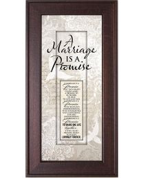A Marriage Is A Promise Framed Art