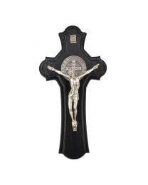 10" Ash with Black Stained Wood Sick Call Crucifix 