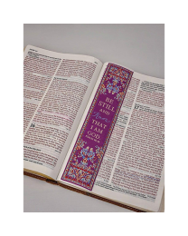 Be Still And Know Purple Bookmark - Psalm 46:10 