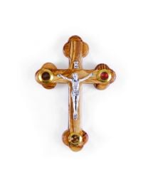 5.25" Bethlehem Olive Wood Crucifix
