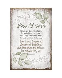 Bless All Nurses - Plaque