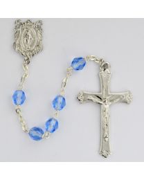 Blue Crystal Locklinked Rosary