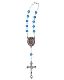 Blue St. Teresa Auto Rosary