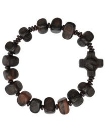 Ebony Wood Rosary Bracelet 