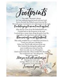 Footprints - Plaque