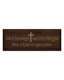 God Bless Our Home Plaque - Spanish