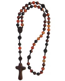 Jujube Wood & Genuine Agate Rosary