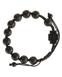Jujube Wood Rosary Adjustable Bracelet