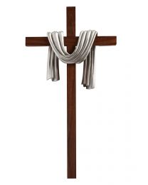 Lenten Walnut Pewter Robe Cross