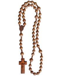 Light Jujube 5 Decade Wood Rosary